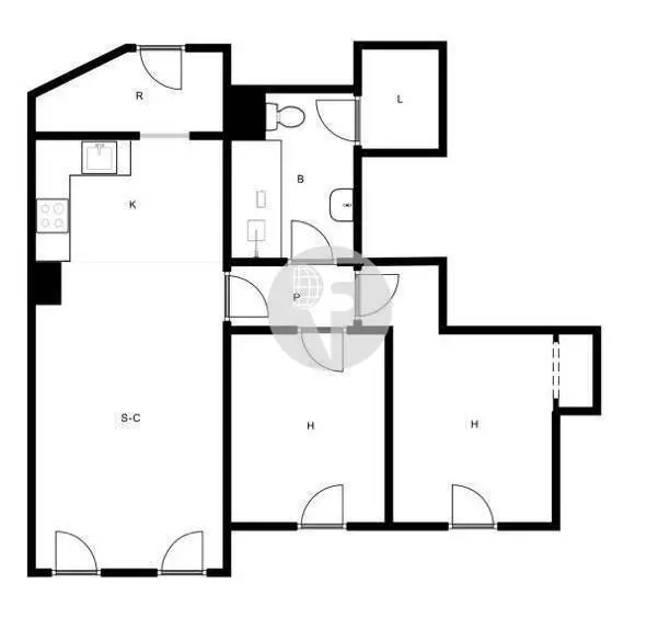 Ampli i lluminós habitatge de dues habitacions en el Barri Gòtic. 30