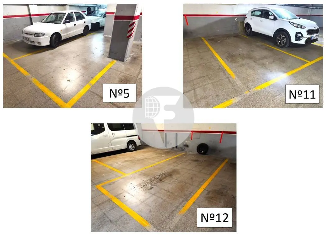 3 Plazas de Aparcamiento en Venta para Coche Grande y Moto (Zona Av. Àngel Sallent esquina c/ Dr. Salvà)