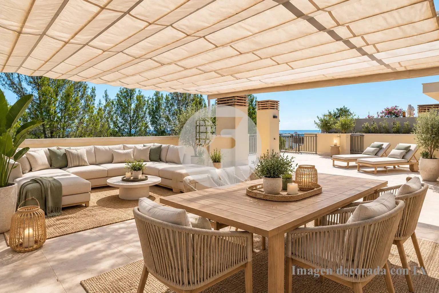 Exclusivo ático con solárium privado y vistas al mar en Son Puig - imagen 3