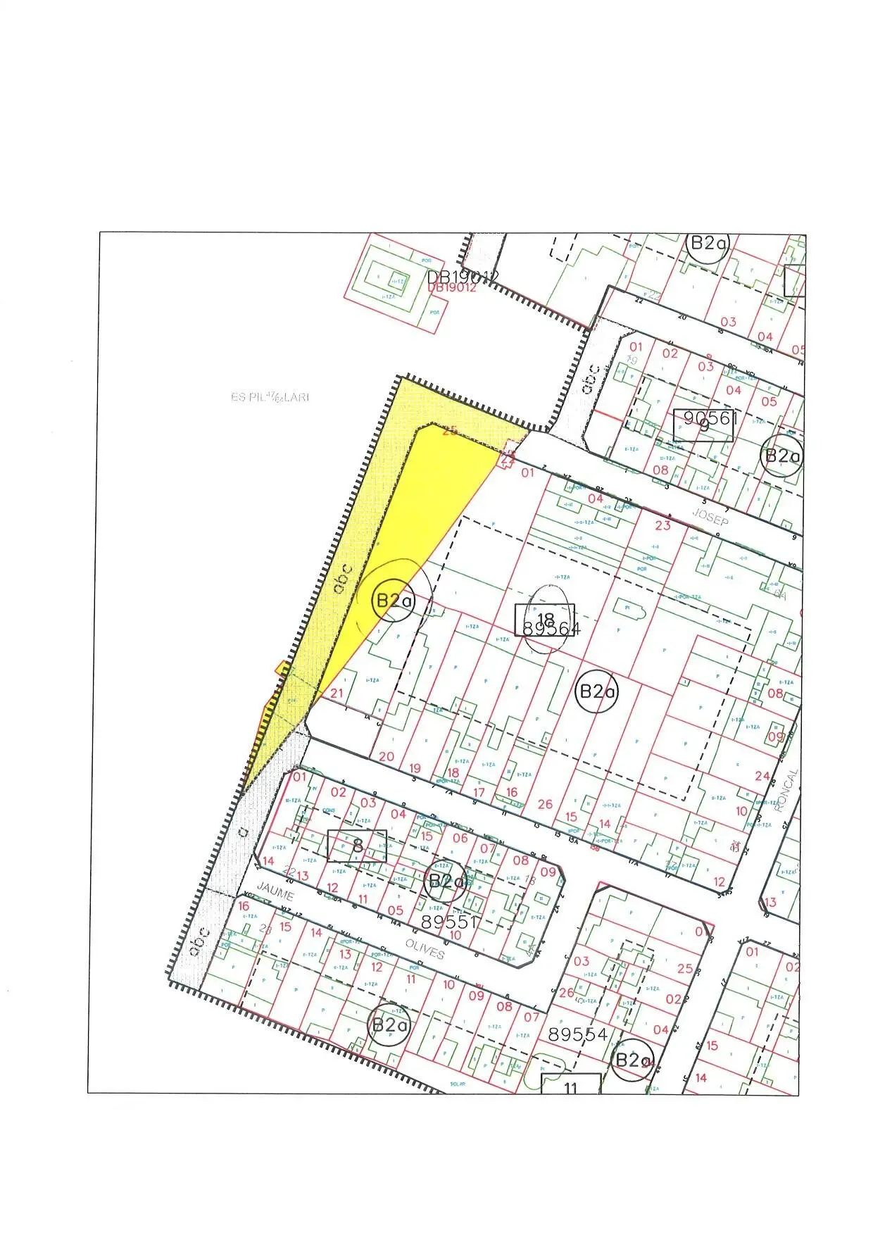 Plot of land with the possibility of building 19 houses (856.76 m²)